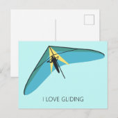 Hang Gliding Postkarte (Vorne/Hinten)