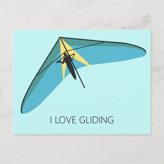 Hang Gliding Postkarte (Vorderseite)