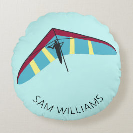 Hang Gliding Rundes Kissen