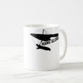 Hang-Gliding-Silhouette Kaffeetasse (VorderseiteRechts)