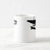 Hang-Gliding-Silhouette Kaffeetasse (Mittel)
