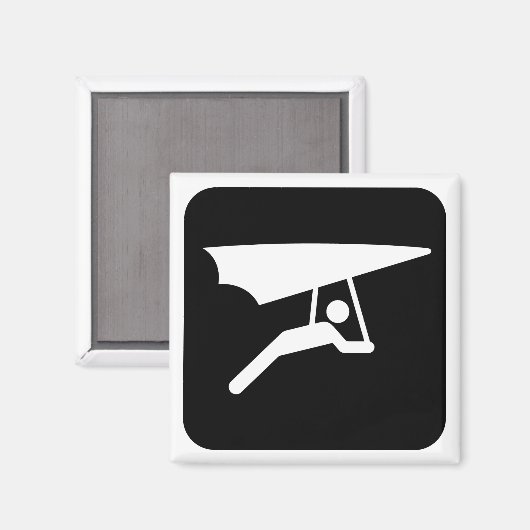 Hang Gliding Symbol Magnet (Vorderseite/Rückseite)