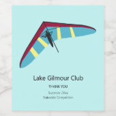 Hang Gliding Weinetikett (Einzelnes Label)