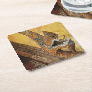 Hang Hod ... Naga in Vientiane, Laos Rechteckiger Pappuntersetzer