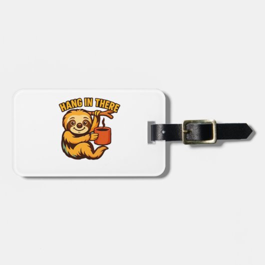 Hang in there baby sloth Classic T-Shirt Gepäckanhänger (Vorderseite horizontal)