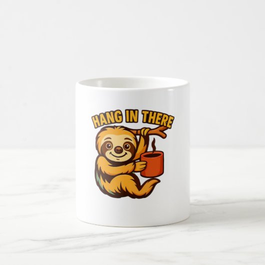 Hang in there baby sloth Classic T-Shirt Kaffeetasse (Mittel)