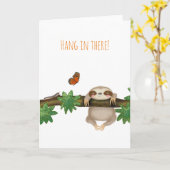 'Hang in There' Babyschlägerkarte Karte (Gelbe Blume)