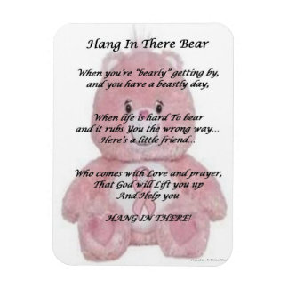 Hang in There Bear Magnet