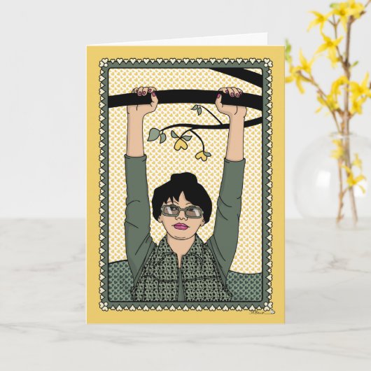 Hang in There_C_Greeting Karte (Gelbe Blume)