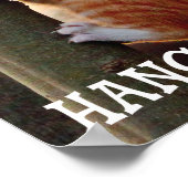 Hang in There Cat Poster (Ecke)