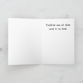 Hang in There Chat in Cone Funny werden gut Karte (Innenseite)