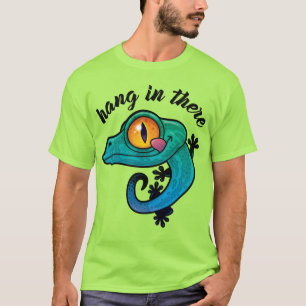 Hang in There farbenfroher Gecko T-Shirt