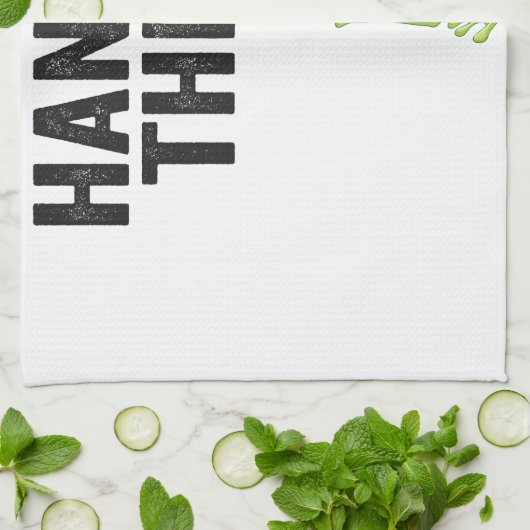 Hang in There Funny Frog Zitat Geschenk für Frosch Geschirrtuch (Gefaltet)