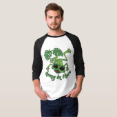 Hang in There Happy Green Tree Frog T-Shirt (Vorne ganz)