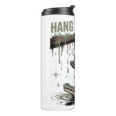 Hang In There It Gets Worse – Funny Frog & Crocodi Thermosbecher (Nach links gedreht)