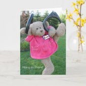 Hang-in-There Karte (Gelbe Blume)