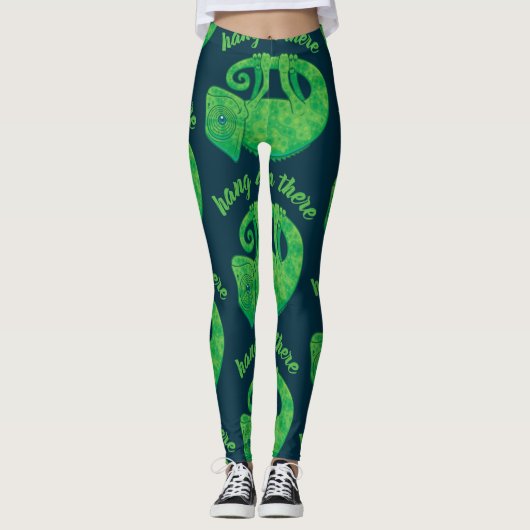 Hang In There Magical Chameleon Leggings (Vorderseite)