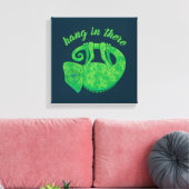 Hang In There Magical Chameleon Leinwanddruck (Insitu (Wohnzimmer))