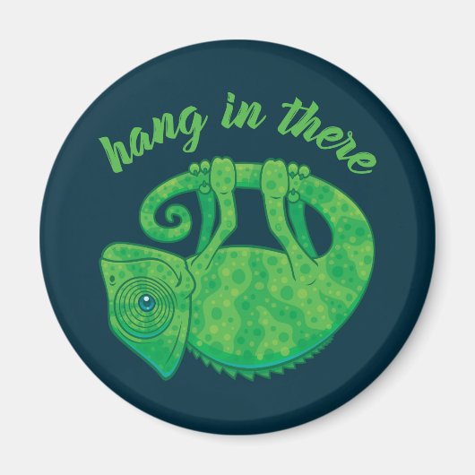 Hang In There Magical Chameleon Magnet (Vorne)