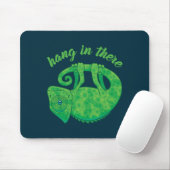 Hang In There Magical Chameleon Mousepad (Mit Mouse)