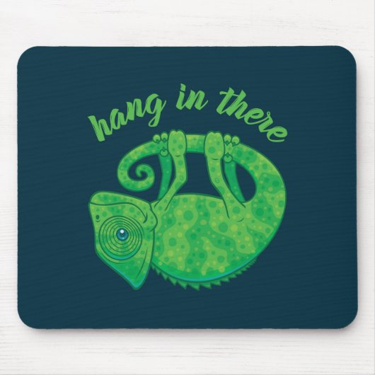 Hang In There Magical Chameleon Mousepad (Vorne)