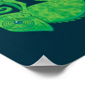 Hang In There Magical Chameleon Poster (Ecke)