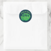 Hang In There Magical Chameleon Runder Aufkleber (Tasche)