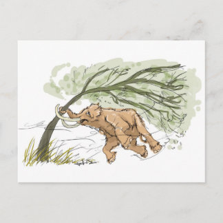 Hang in There Mammot Postcard Postkarte