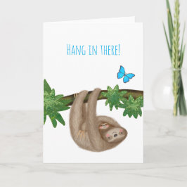 'Hang in there' niedliche Mum & Baby-Slotkarte Karte