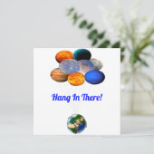 Hang in There Notecard Einladung (Stehend Vorderseite)