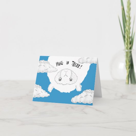 Hang in There Sheep Karte (Vorderseite)