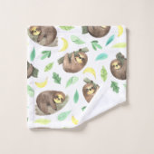 Häng in There Sloth Handtuch Set (Waschlappen)
