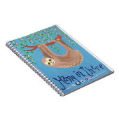 "Hang in There" Sloth Spiral Notebook Notizblock (Rechte Seite)