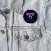 Hang in There Wacky Vampire Bat Button (Beispiel)