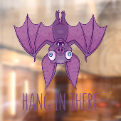 Hang in There Wacky Vampire Bat Fensteraufkleber (Blatt 2)