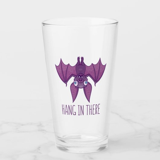 Hang in There Wacky Vampire Bat Glas (Vorderseite)
