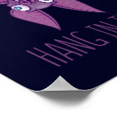 Hang in There Wacky Vampire Bat Poster (Ecke)