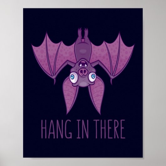 Hang in There Wacky Vampire Bat Poster (Vorne)