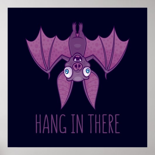 Hang in There Wacky Vampire Bat Poster (Vorne)