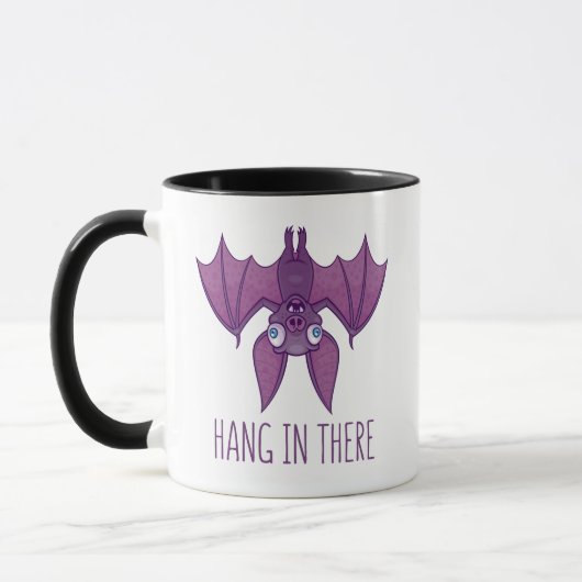 Hang in There Wacky Vampire Bat Tasse (Links)