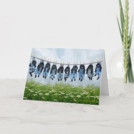 Hang in's Puppy Grußkarte Karte