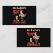 Hang lieber mit meinem lustigen Bauer C Visitenkarte (Vorne/Hinten)