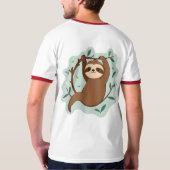 Hang Loose - Chill Sloth Vibes T-Shirt (Rückseite)