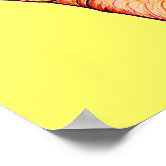 Hang Loose Hand Poster (Ecke)