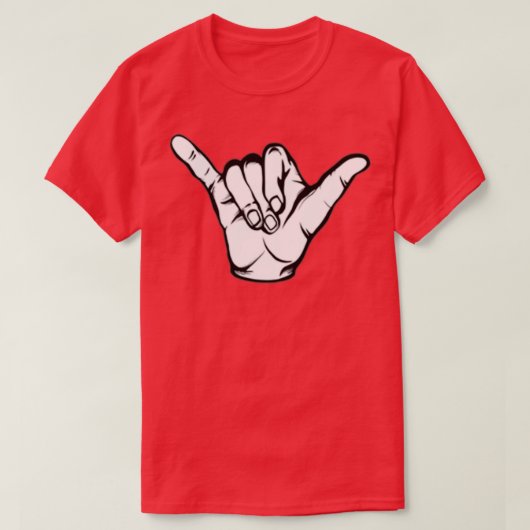 Hang Loose Hand T T-Shirt (Design vorne)