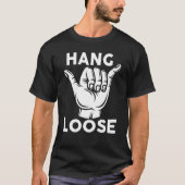 Hang Loose Hawaii Pineapple Tiki Hawaiian T-Shirt (Vorderseite)