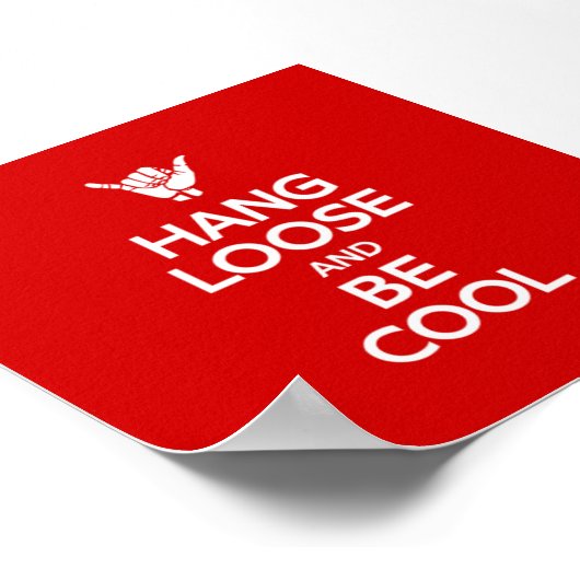 Hang Loose Poster (Ecke)