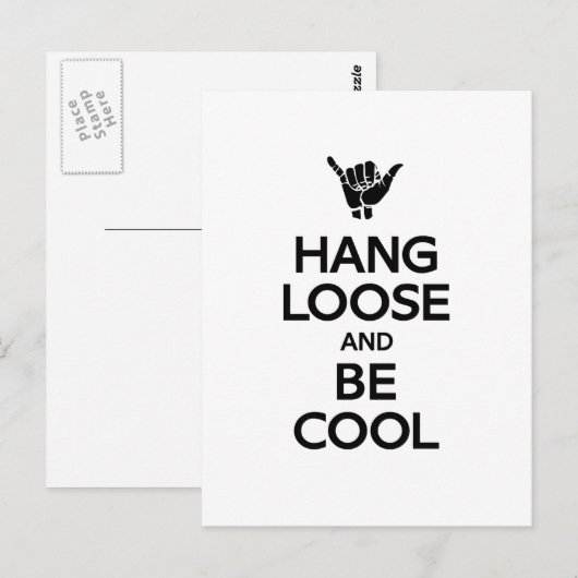 Hang Loose Postkarte (Vorne/Hinten)