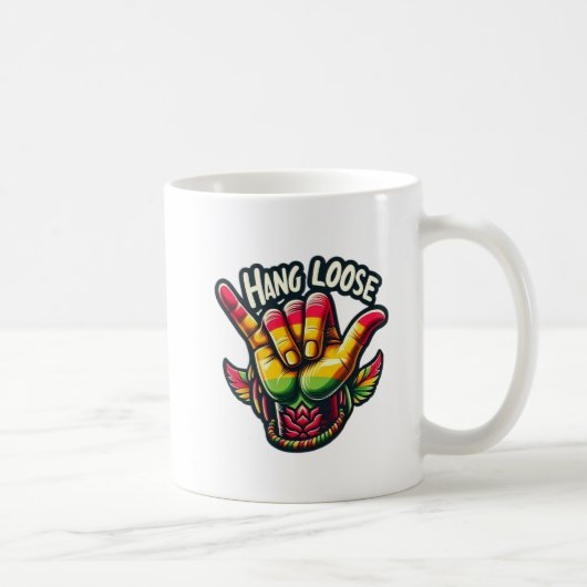 Hang Loose Rasta Kaffeetasse (Rechts)