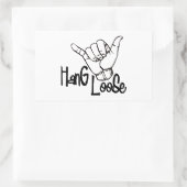 Hang Loose Rechteckiger Aufkleber (Tasche)